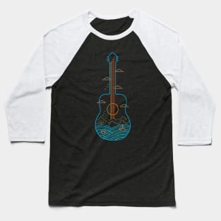 Nature Guitar Baseball T-Shirt